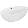 Mexen Nike freestanding bath 175 x 100 cm, white, overflow gun metal - 54071751000-95