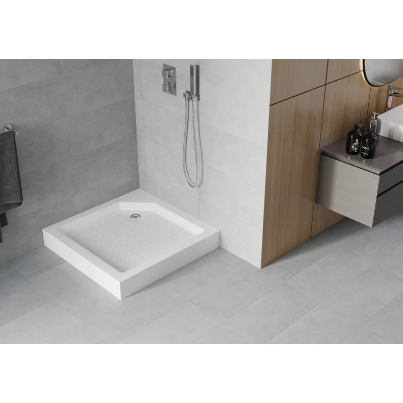 Mexen Rio square shower tray 90 x 90 cm, white - 45109090