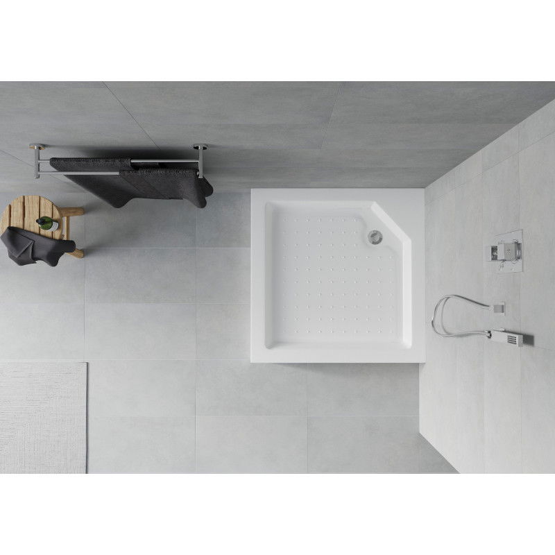 Mexen Rio square shower tray 90 x 90 cm, white - 45109090
