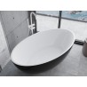 Mexen Nike samostojeća kada 175 x 100 cm, bijela/crna, bijeli preljev - 54071751075-20