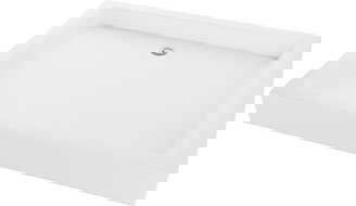 Mexen Rio rektangulär duschkar 120 x 90 cm, vit - 45109012