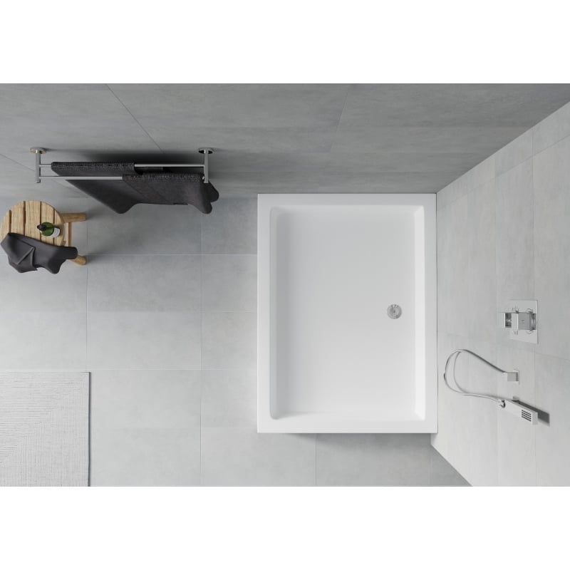 Mexen Rio pravokutna tuš kada 120 x 90 cm, bijela - 45109012