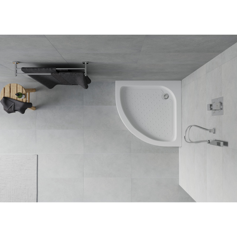 Mexen Rio bac de douche semi-circulaire 70 x 70 cm, blanc - 47107070