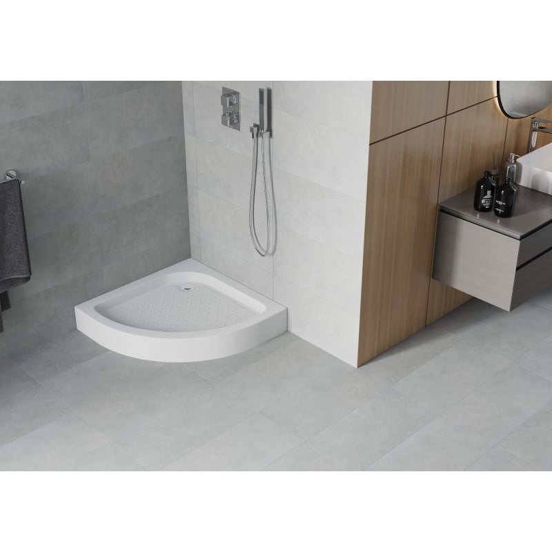 Mexen Rio halfronde douchebak 80 x 80 cm, wit - 47108080