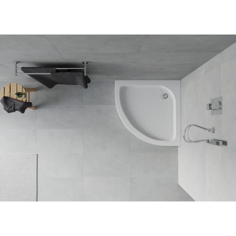 Mexen Rio poolringikujuline dušialus 90 x 90 cm, valge - 47109090