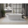 Mexen Roxy freistehende Badewanne 180 x 85 cm, weiß, Überlauf gold - 51201808500-50