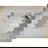 Mexen Roxy vrijstaande badkuip 180 x 85 cm, wit, goud overloop - 51201808500-50