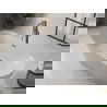 Mexen Roxy vrijstaande badkuip 180 x 85 cm, wit, overloop gun grijs geborsteld - 51201808500-66