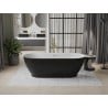 Mexen Roxy free-standing bathtub 180 x 85 cm, white/black, brushed gold overflow - 51201808575-55