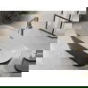 Mexen Roxy vrijstaande badkuip 180 x 85 cm, wit/zwart, overloop gun gray geborsteld - 51201808575-66