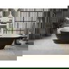 Mexen Roxy Badewanne freistehend 180 x 85 cm, weiß/schwarz, Overflow in Gun Metal - 51201808575-95