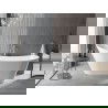 Mexen Alta vrijstaande badkuip 170 x 75 cm, wit, chroom overloop - 52141707500-01