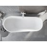 Mexen Alta freistehende Badewanne 170 x 75 cm, weiß, mit weißem Überlauf - 52141707500-20