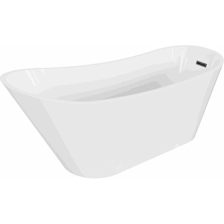 Mexen Alta Freestanding Bath 170 x 75 cm, White, Black Overflow - 52141707500-70