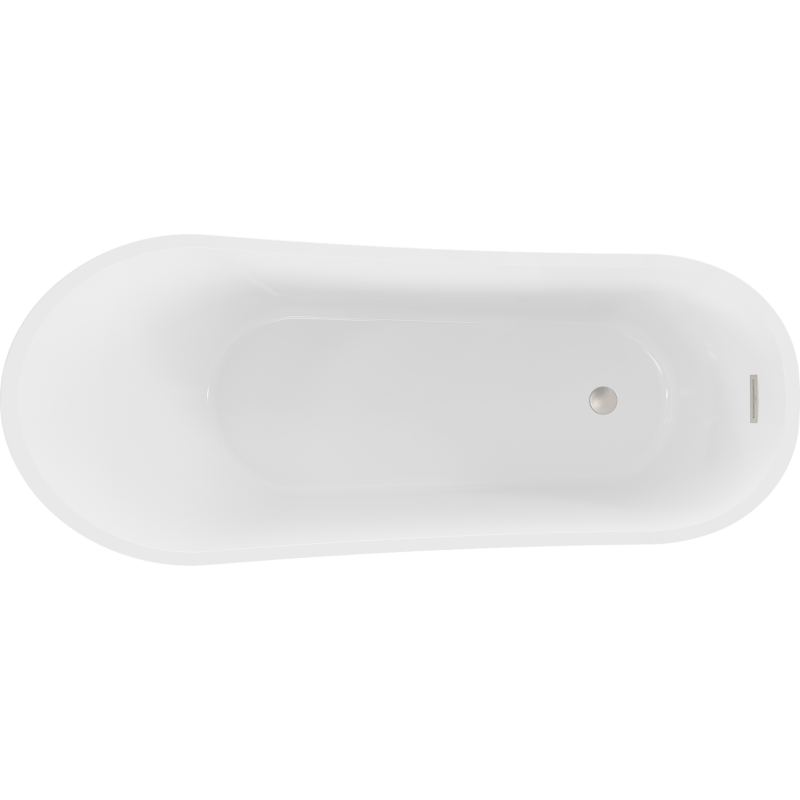 Mexen Alta fräi stiend Badewanne 170 x 75 cm, wäiss, iwwerfloss gebast Nikotin - 52141707500-97