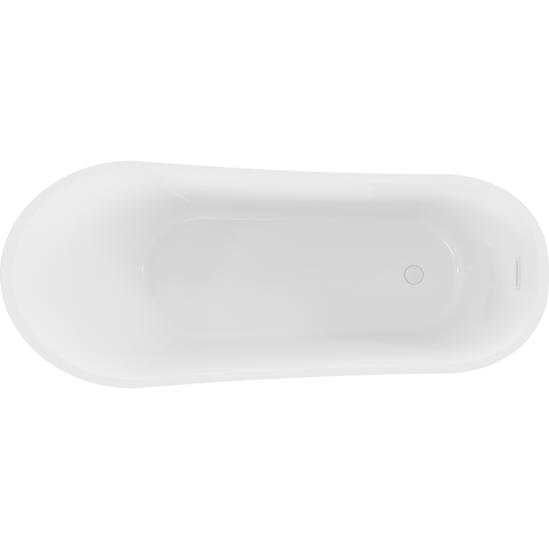 Mexen Alta bañera exenta 170 x 75 cm, blanca/negra, desagüe blanco - 52141707575-20