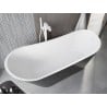 Mexen Alta freistehende Badewanne 170 x 75 cm, Weiß/Schwarz, weißer Überlauf - 52141707575-20