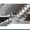 Mexen Alta vrijstaande badkuip 170 x 75 cm, wit/zwart, witte overloop - 52141707575-20