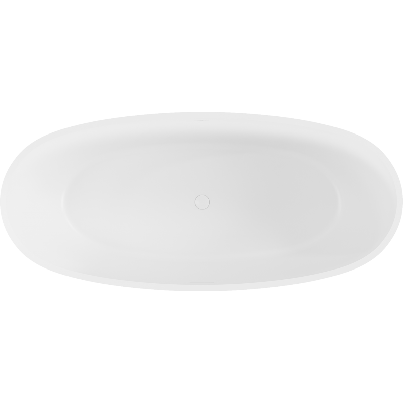 Mexen Torino banheira independente de conglomerado 155 x 78 cm, branco mate - 57271557800