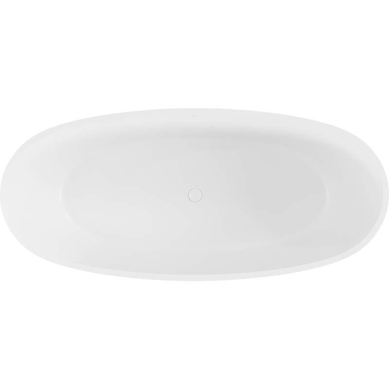 Mexen Torino vapaasti seisova amme konglomeraatista 155 x 78 cm, valkoinen matta - 57271557800