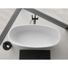 Mexen Torino freestanding bathtub made of conglomerate 155 x 78 cm, white matt - 57271557800