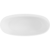 Mexen Torino freistehende Badewanne aus Konglomerat 155 x 78 cm, weiß glänzend - 57271557810