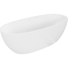 Mexen Torino freistehende Badewanne aus Konglomerat 155 x 78 cm, weiß glänzend - 57271557810
