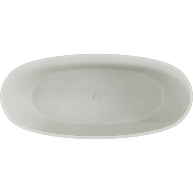 Mexen Torino freistehende Wanne aus Konglomerat 155 x 78 cm, Beton matt - 57271557861