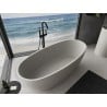 Mexen Torino vasca da bagno freestanding in conglomerato 155 x 78 cm, cemento opaco - 57271557861