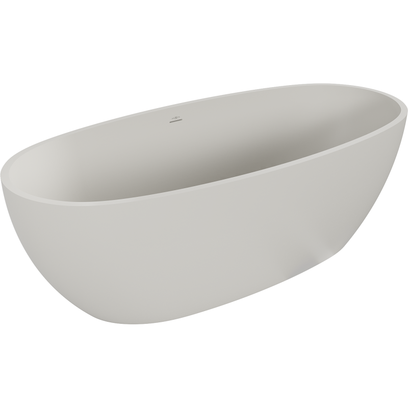 Mexen Torino freistehende Wanne aus Konglomerat 155 x 78 cm, Beton matt - 57271557861