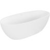 Mexen Torino freistehende Badewanne aus Konglomerat 155 x 78 cm, mattweiß - 57271557800