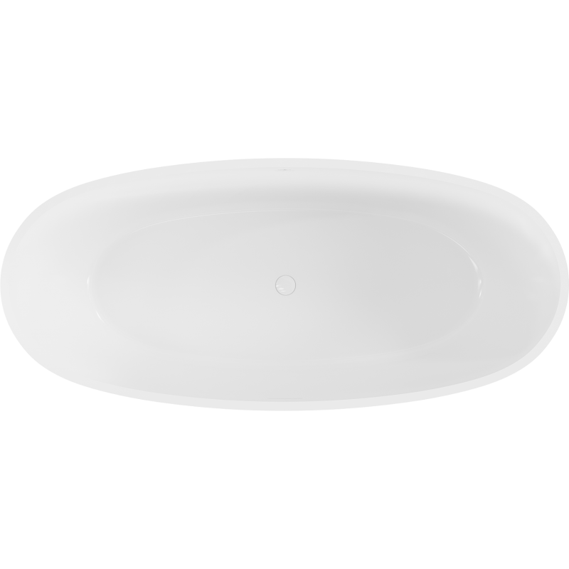 Mexen Torino freistehende Wanne aus Konglomerat 175 x 78 cm, weiß glänzend - 57271757810