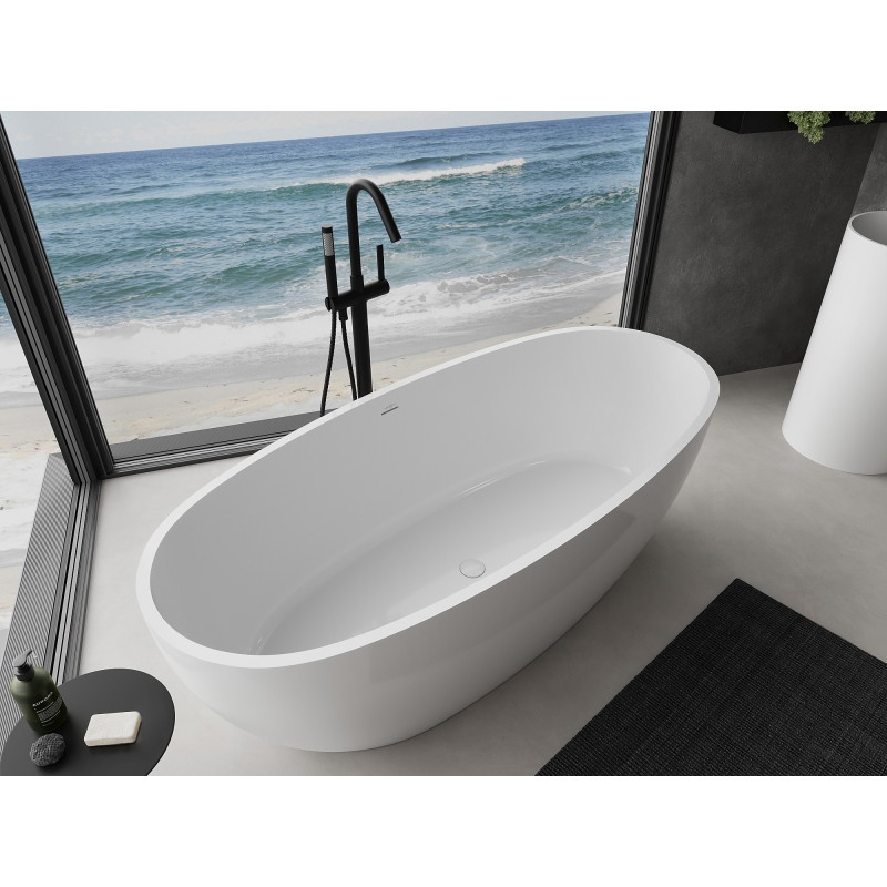 Mexen Torino vaba seisev vann konglomeraadist 175 x 78 cm, valge läige - 57271757810