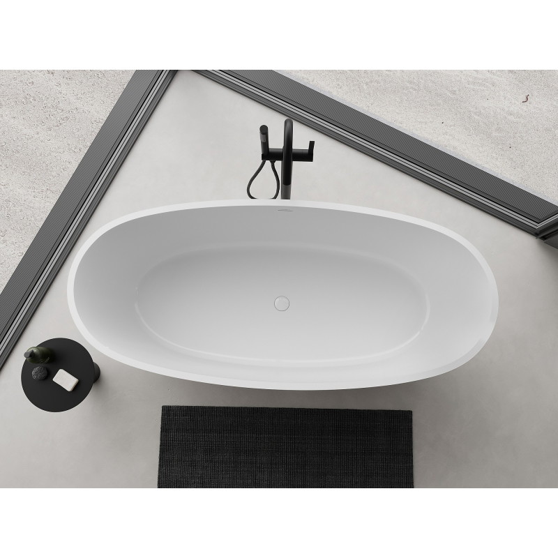 Mexen Torino vaba seisev vann konglomeraadist 175 x 78 cm, valge läige - 57271757810