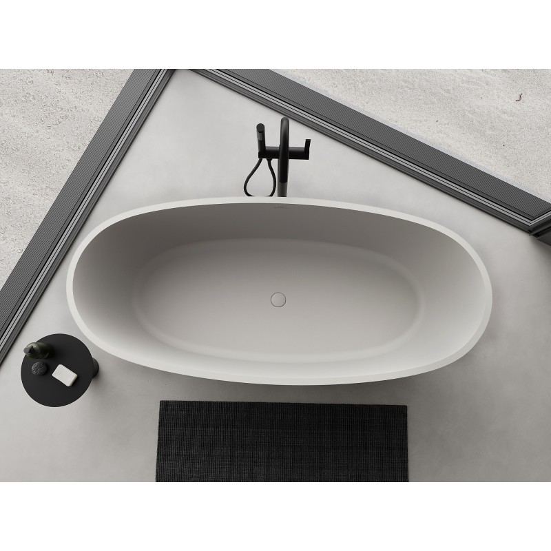 Mexen Torino wanna wolnostojąca z konglomeratu 175 x 78 cm, beton mat - 57271757861