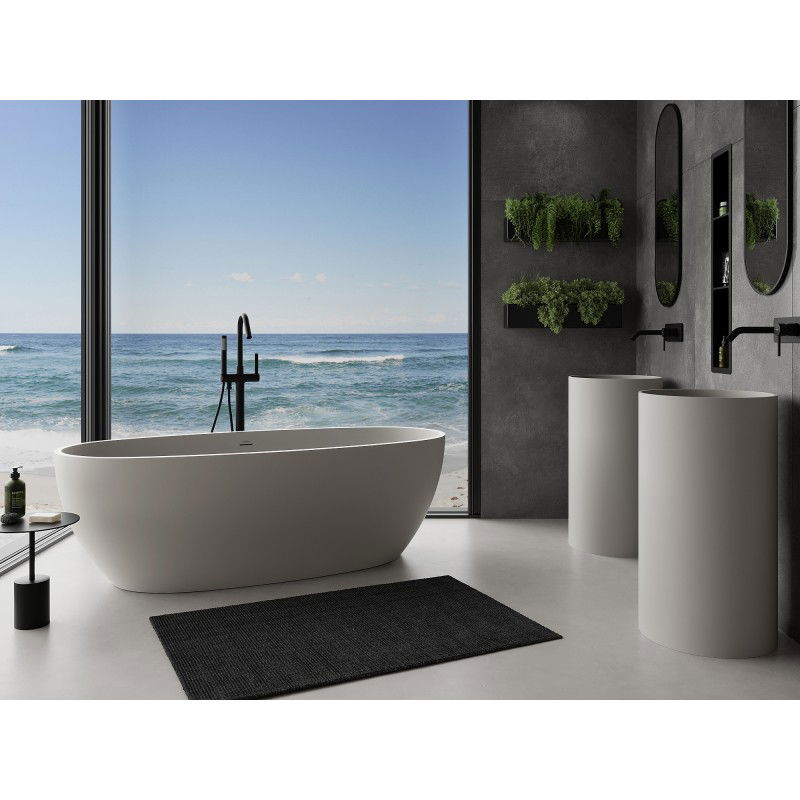 Mexen Torino bañera exenta de conglomerado 175 x 78 cm, hormigón mate - 57271757861