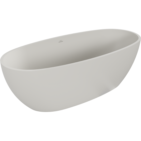 Mexen Torino vasca da bagno freestanding in conglomerato 175 x 78 cm, cemento opaco - 57271757861