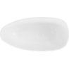 Mexen Imola freestanding bathtub made of conglomerate 150 x 77 cm, white gloss - 57281507610