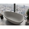 Mexen Imola freistehende Badewanne aus Konglomerat 150 x 77 cm, Beton matt - 57281507661