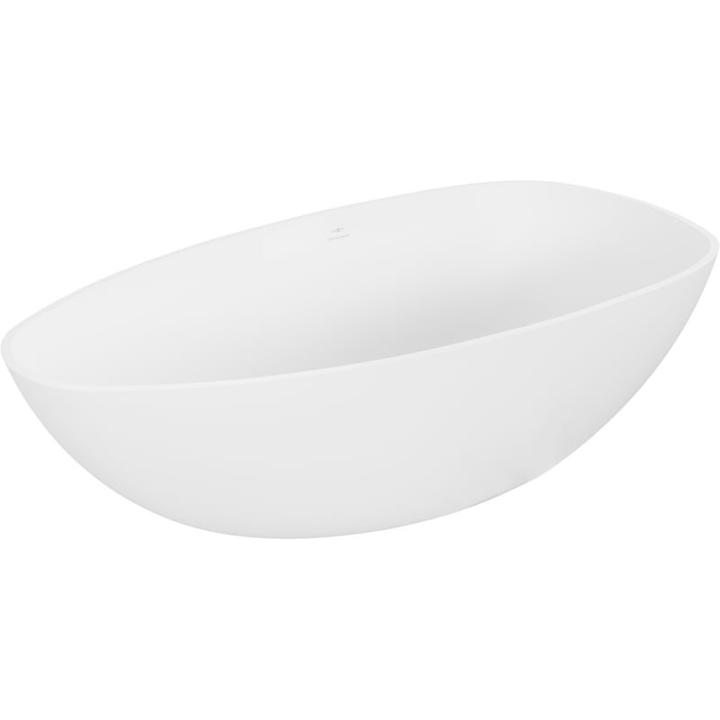 Mexen Imola freestanding bath made of conglomerate 160 x 81 cm, white matte - 57281608000