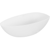 Mexen Imola freestanding bath made of conglomerate 160 x 81 cm, white matte - 57281608000
