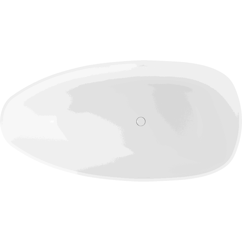 Mexen Imola bañera exenta de conglomerado 160 x 81 cm, blanco mate - 57281608000