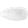 Mexen Imola freistehende Badewanne aus Konglomerat 160 x 81 cm, weiß matt - 57281608000