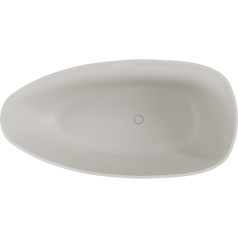 Mexen Imola bañera exenta de conglomerado de 160 x 81 cm, hormigón mate - 57281608061