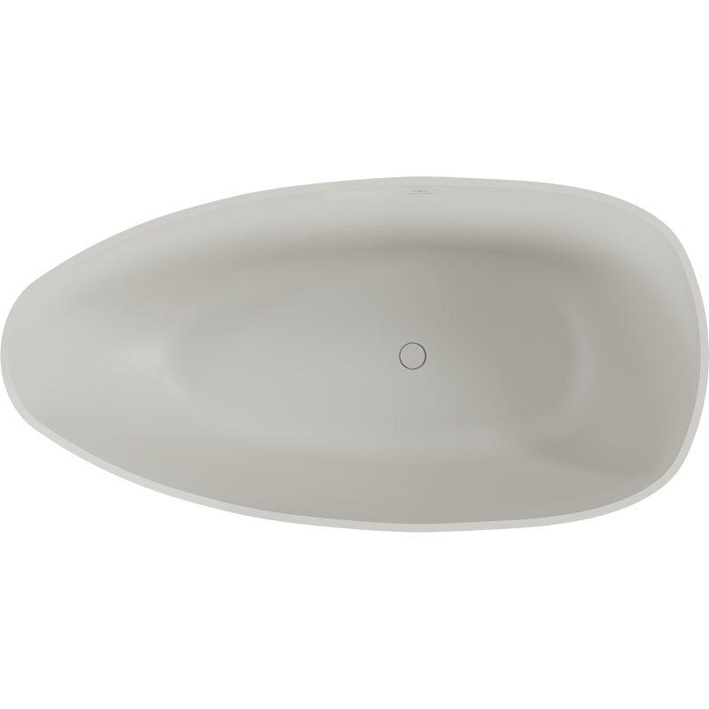 Mexen Imola brīvi stāvoša vanna no konglomerāta 160 x 81 cm, betons matēts - 57281608061