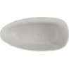 Mexen Imola baignoire autoportante en conglomérat 160 x 81 cm, béton mat - 57281608061