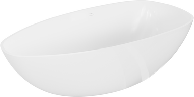 Mexen Imola freistehende Wanne aus Konglomerat 170 x 88 cm, weiß glänzend - 57281708510