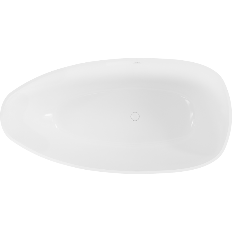 Mexen Imola brīvi stāvoša vanna no konglomerāta 170 x 88 cm, balts spīdums - 57281708510