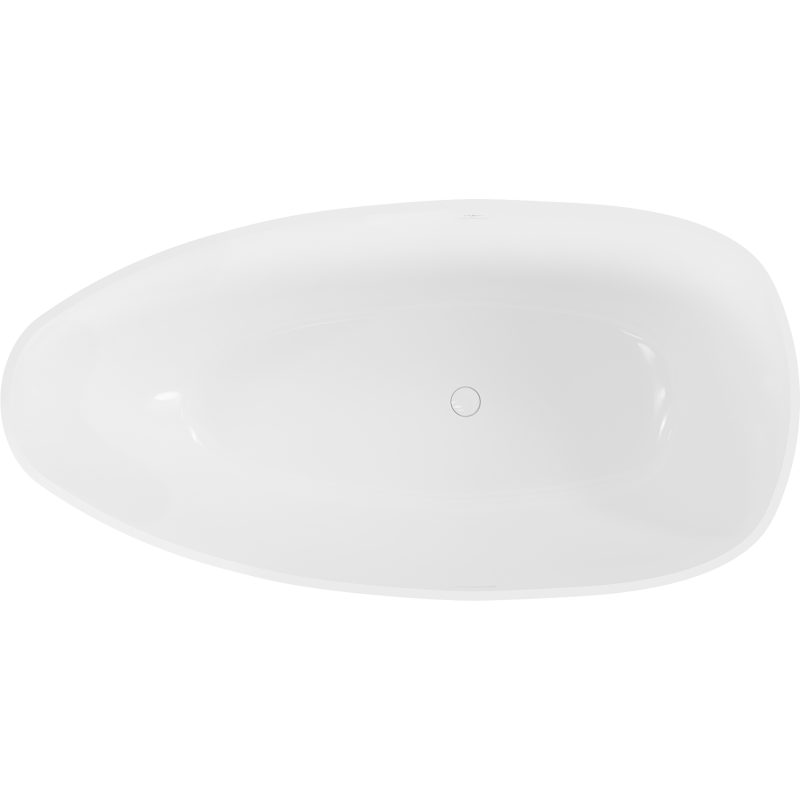 Mexen Imola vapaasti seisova kylpyamme konglomeraatista 170 x 88 cm, valkoinen kiiltävä - 57281708510