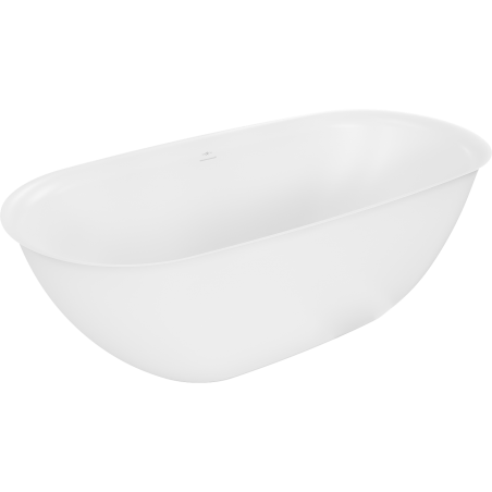 Mexen Siena freistehende Badewanne aus Konglomerat 170 x 80 cm, weiß matt - 57291708000